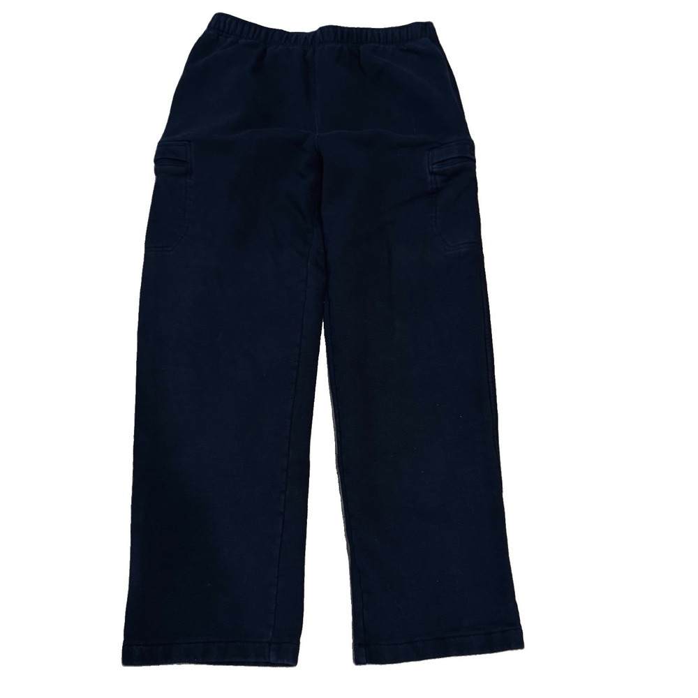 LL Bean Mens Navy Blue Fleece Lined Sweatpants Joggers Large Tall